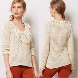 Anthropologie / XS / Tonetta Crochet Sweater